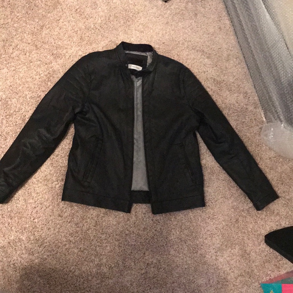Calvin Klein Leather Men’s Coat